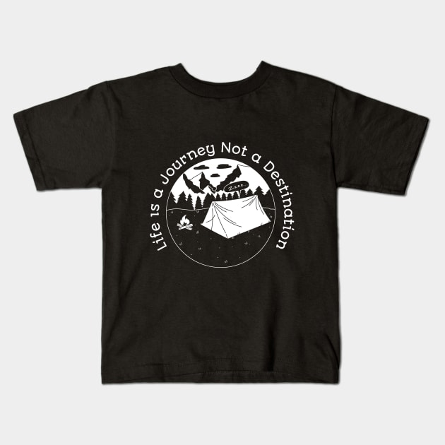 Life is a Journey, Not a Destination  CANYONEERING Kids T-Shirt by BongBong11